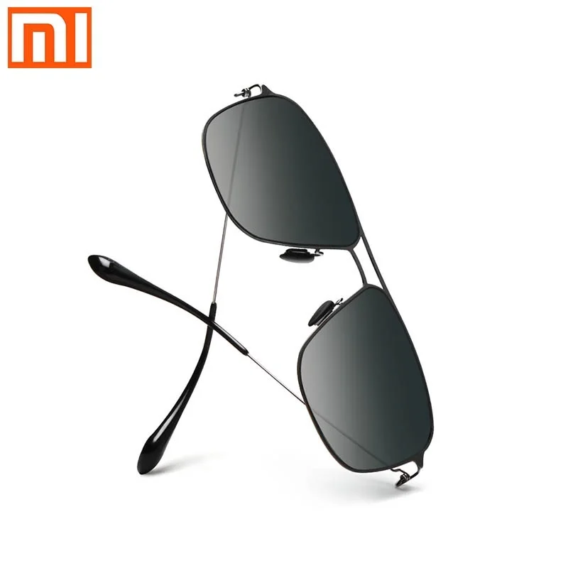 

Солнцезащитные очки Xiaomi Mijia Pro box, классические квадратные очки из нержавеющей стали с градиентом, поляризационные линзы, защита от ультрафи...