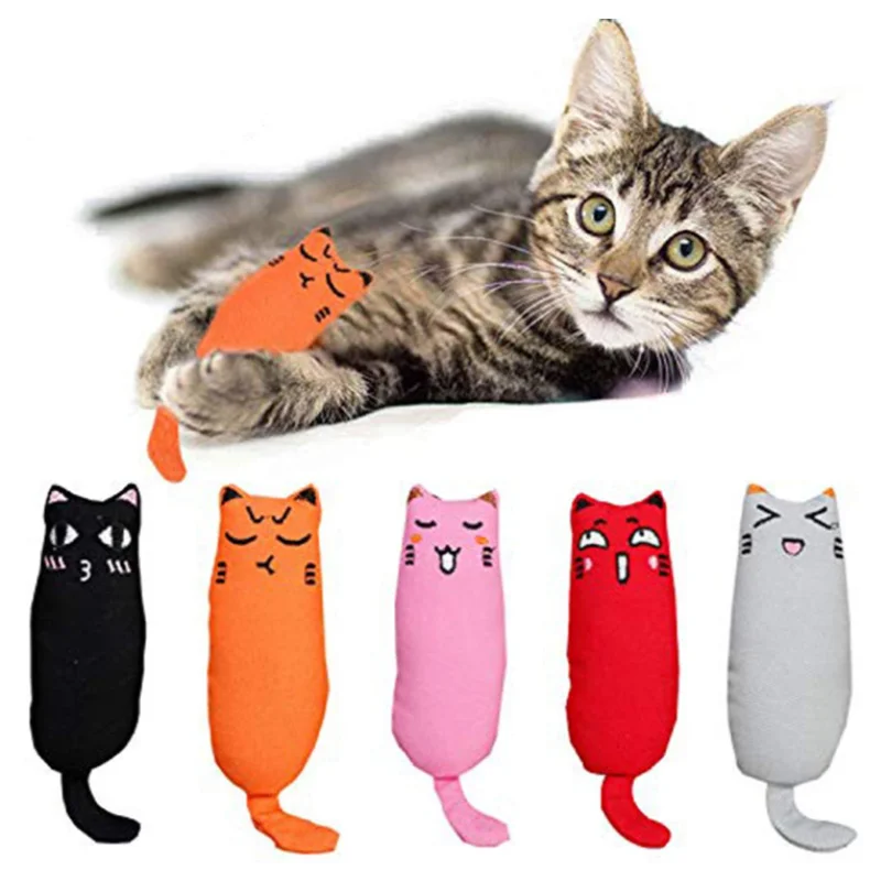 

Cute Cat Toys for Pets Rustle Sound Catnip Toy Cats Products For Kitten Teeth Grinding For Pet Cat Toys Automatic Sensing Smart