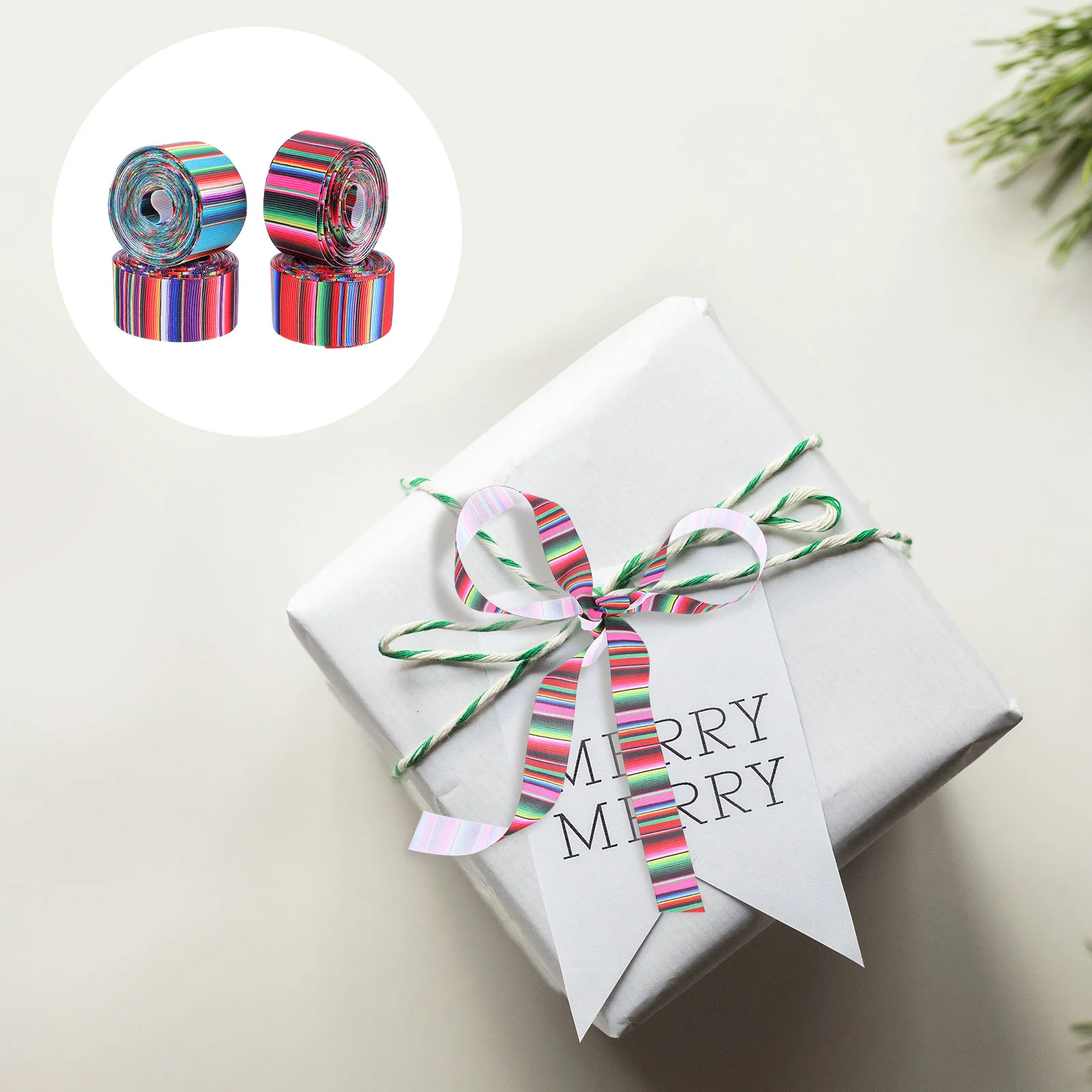 

Ribbon Stripes Satin Party Roll Arrangements Floral Fabric Wrapping Gift Mexican Rolls Yard Packing Wedding Diy Decorative