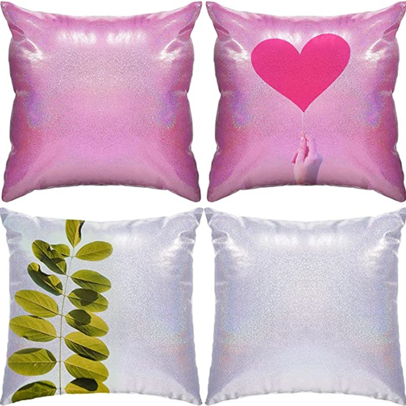 

DIY Sublimation Pillowcase Polyester Colorful Small Dots Sofa Cushion Cover Glitter Sequins Pillow Case For Home Decorations