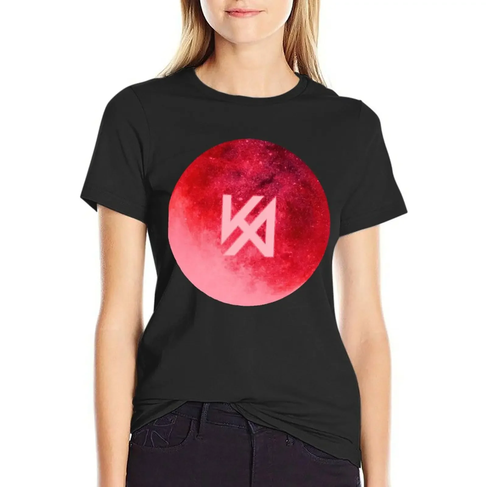 KARD - Red Moon kpop Классическая футболка эстетическая одежда блузка аниме топы черные