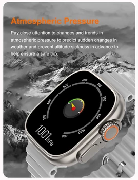Saurora 2023 Ultra Smart Watch Series 8 Titanium Alloy 1:1 49mm Case Bluetooth Call NFC ECG IP68 Waterproof Smartwatch Men 2