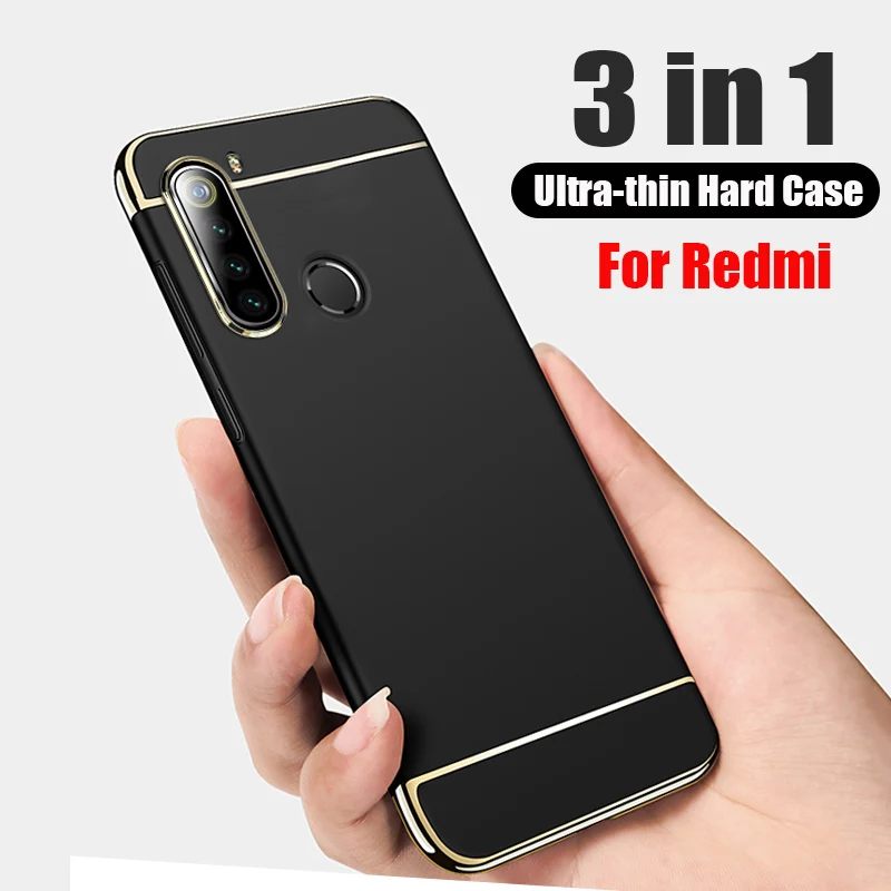 Роскошный чехол 3 в 1 с покрытием для телефона Xiaomi Redmi Note 4 4X 5 6 7 8 9 Pro Max жесткий из