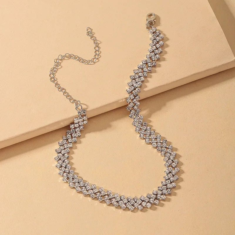 

Ожерелье модное для женщин ювелирные изделия блестящие стразы геометрические круглые винтажные роскошные женские короткие кисточки цепочка на шею ская