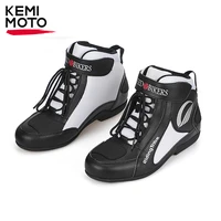 motorcycle breathable racing boots motorbike summer shoes motorsport riding boots waterproof leather protective gear