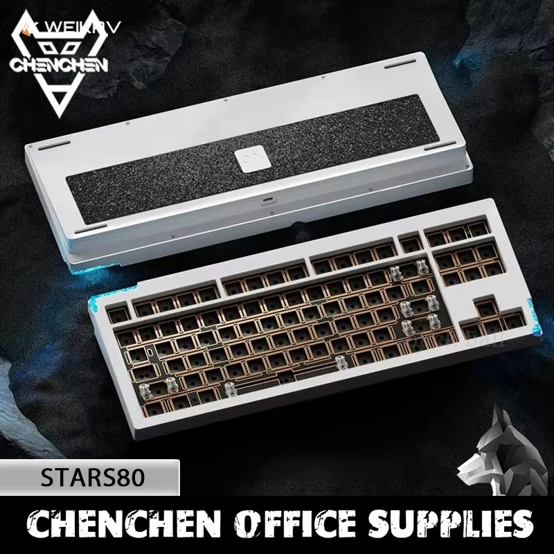 Weikav Stars80 Комплект механической клавиатуры Трехрежимный RGB из алюминиевого сплава