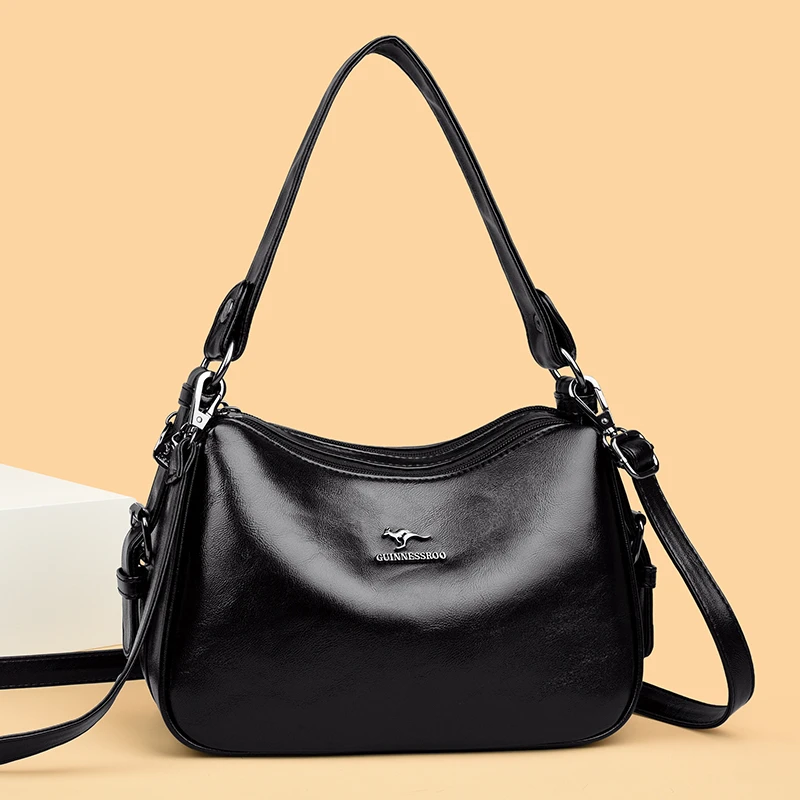 Женские сумки на плечо двухслойная сумка через большой вместимости винтажные