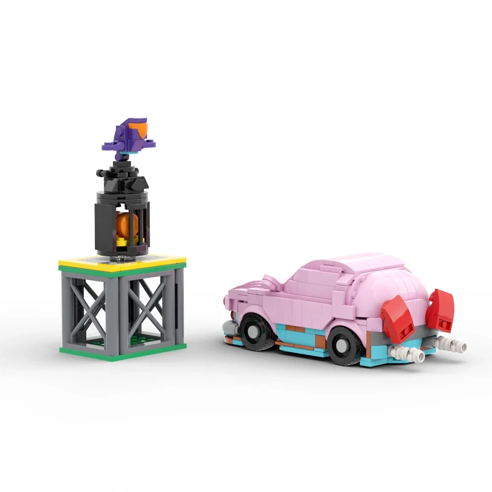 MOC Pink Dream Land Car Speed Kirbyeds Mouth Set Наборы строительных блоков Waddless-Dee City KITT Автомобильные