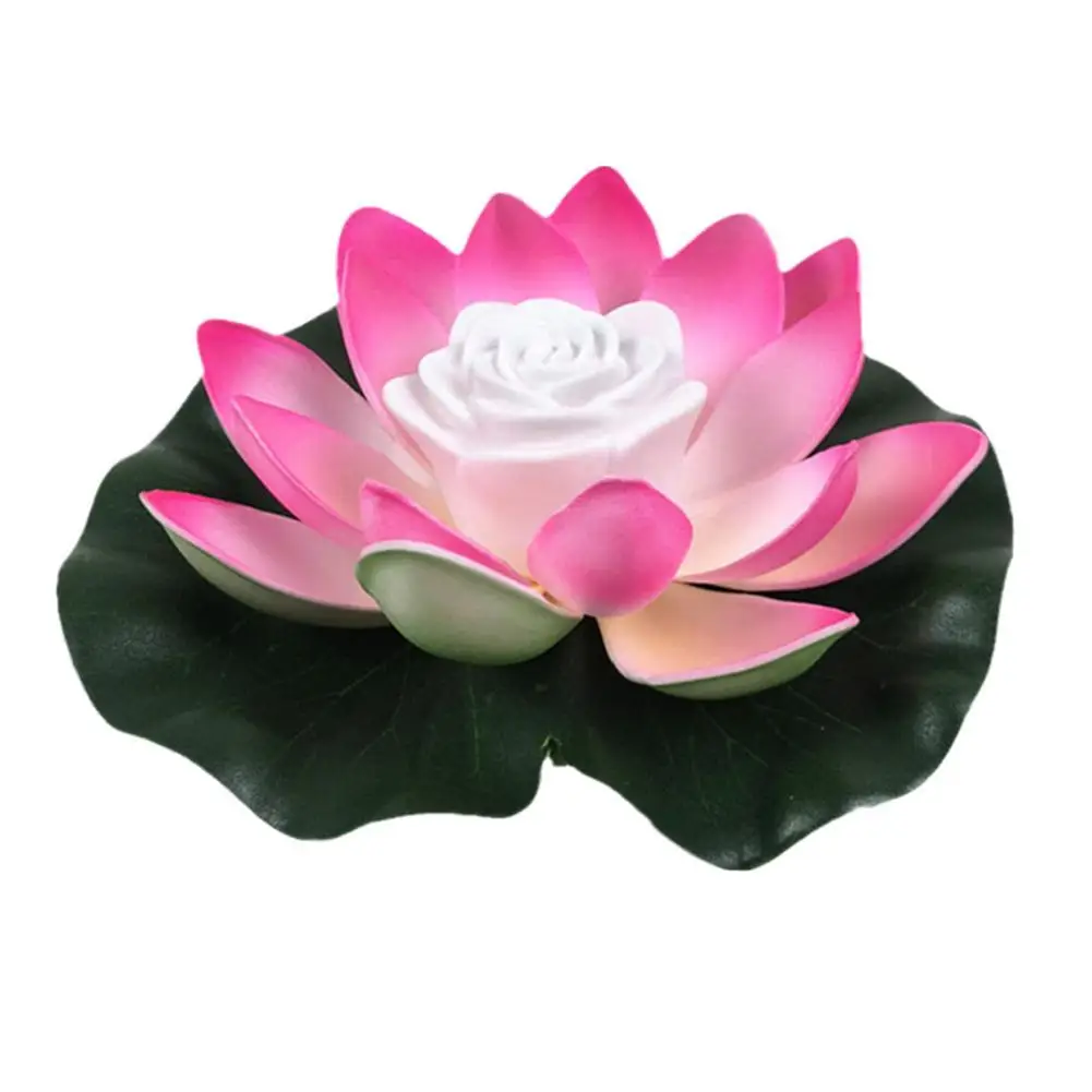 Фонарик с водонепроницаемым плавающим лотосом фонарь для дома лампа плавающими