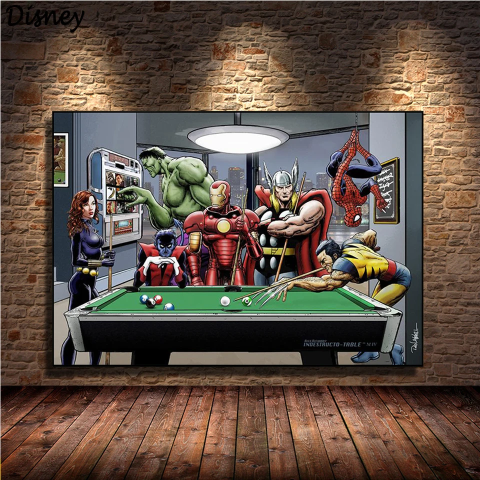 

Full Diamond Embroidery Marvel Superhero Spider-Man Iron Man Hulk Diy Diamond Painting A Craft Decorated Living Room A Good Gift