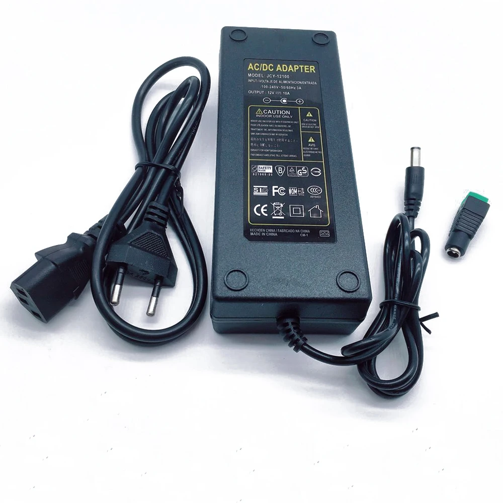 12 В 10 A 120W DC EU/US UK AU адаптер питания трансформатор светодиодная ленсветильник |