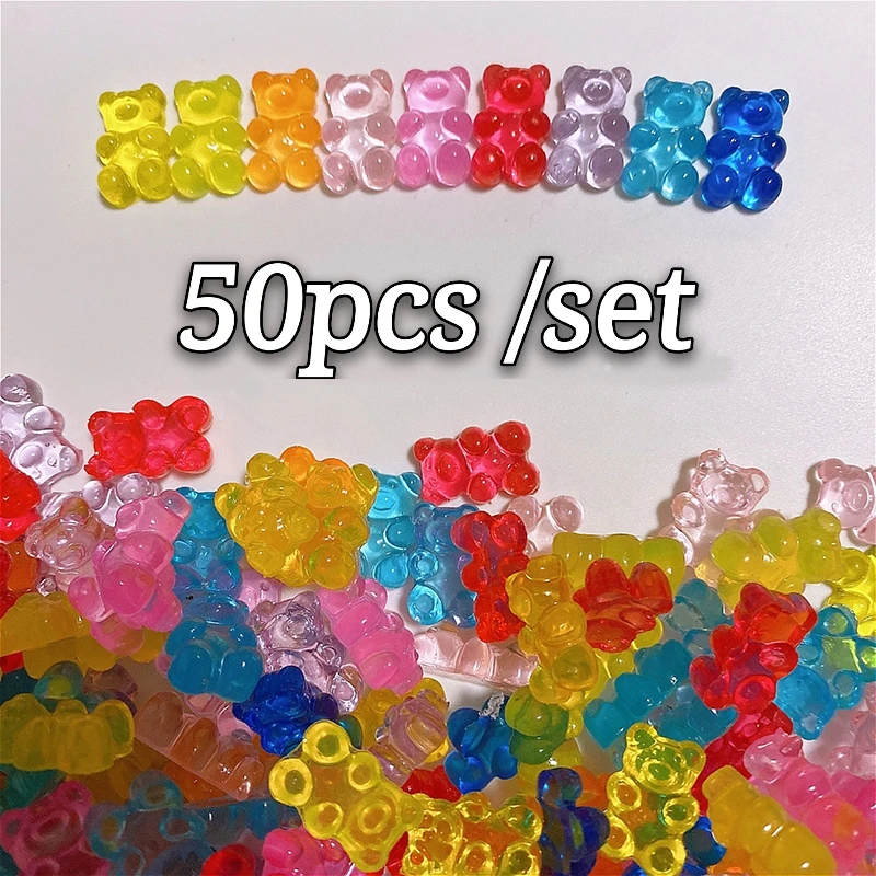 DIY милый медведь жевательный Шарм ожерелье браслет серьги ювелирные изделия из