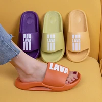 2022 summer slippers women man eva slides sandals designer cute letter trend beach female shoes anti slip soft platform slippers