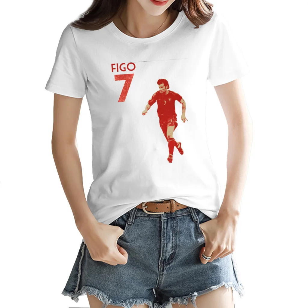 

Portugal Luíss Luis and Figos 6 Soccer Football Gift Motion Title Unique Top quality Travel Tshirt Eur Size