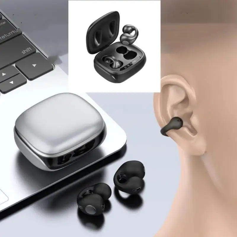 

Hot Tws Headphone With Mic Earphone Noise Reduction Touch Control Wireless Earbuds Bass New Bone Conduction