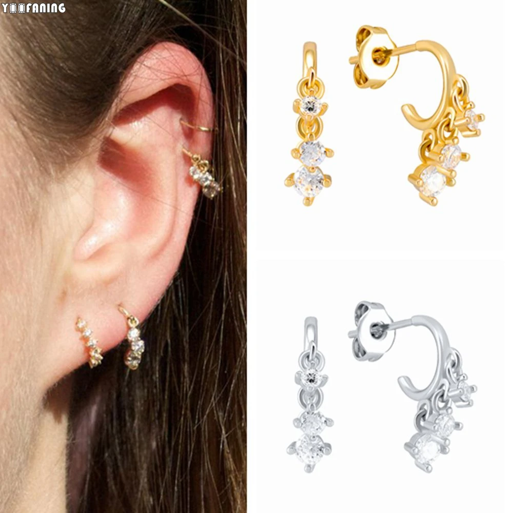 Женские серьги-кисточки из серебра 925 пробы с подвеской