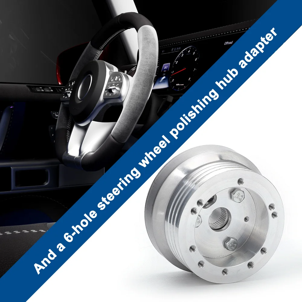 

Адаптер руля 5 и 6 отверстий для рулевого колеса, полированный адаптер ступицы для Шевроле для пламенной реки для GM