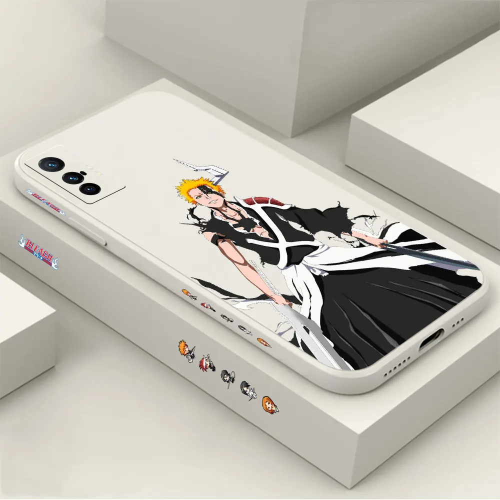 

B-Bleach Kurosaki Ichigo Phone Case For VIVO X90 X80 X70 X60 X50 X30 X27 X23 X21S X21I X70T X60T X51 X21IA Pro Plus Cases Cover