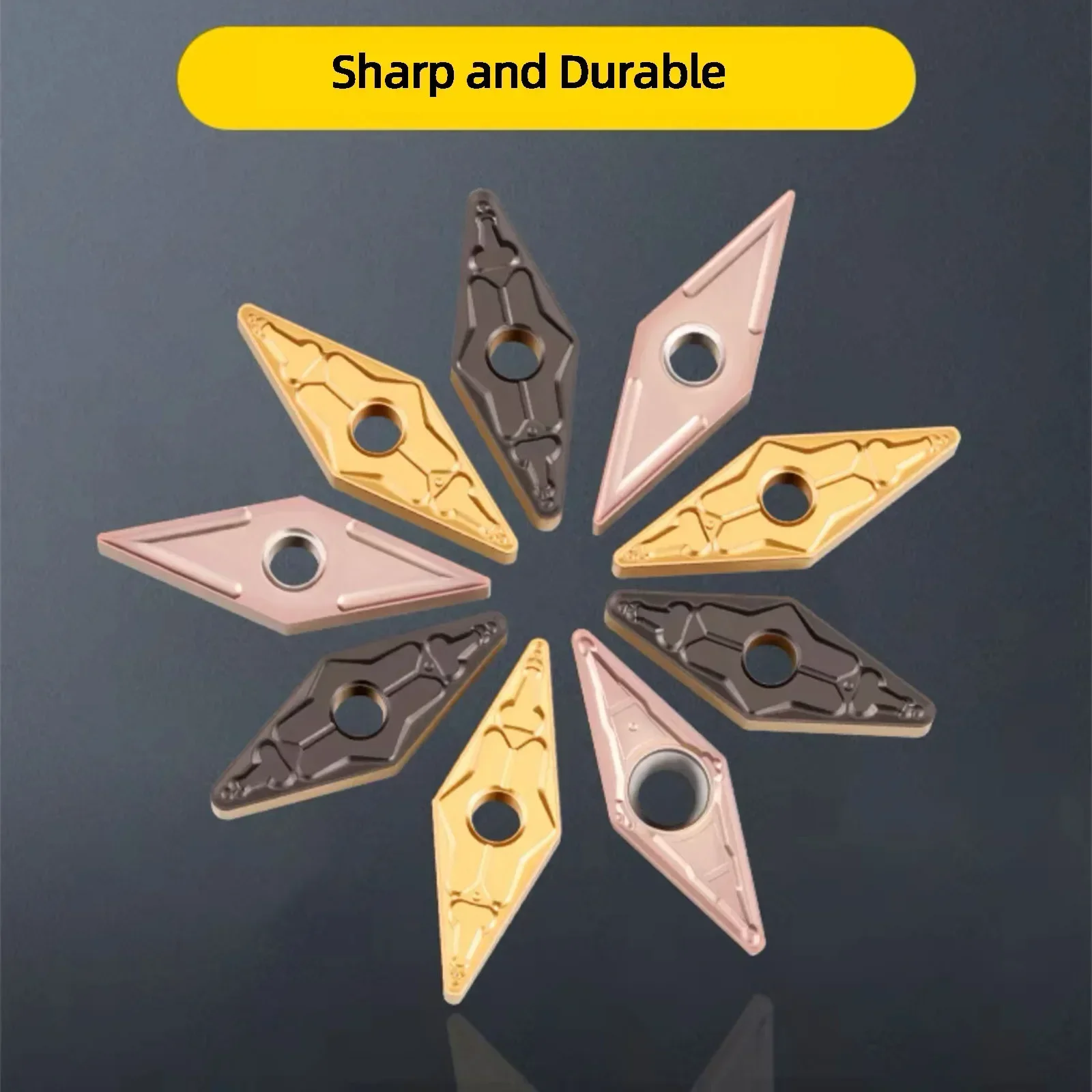 VNMG твердосплавный токарный инструмент режущие вставки ромбовидный слот фреза