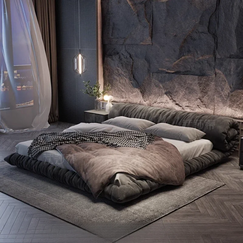 Скандинавская эстетика дизайнерская кровать в итальянском стиле современная