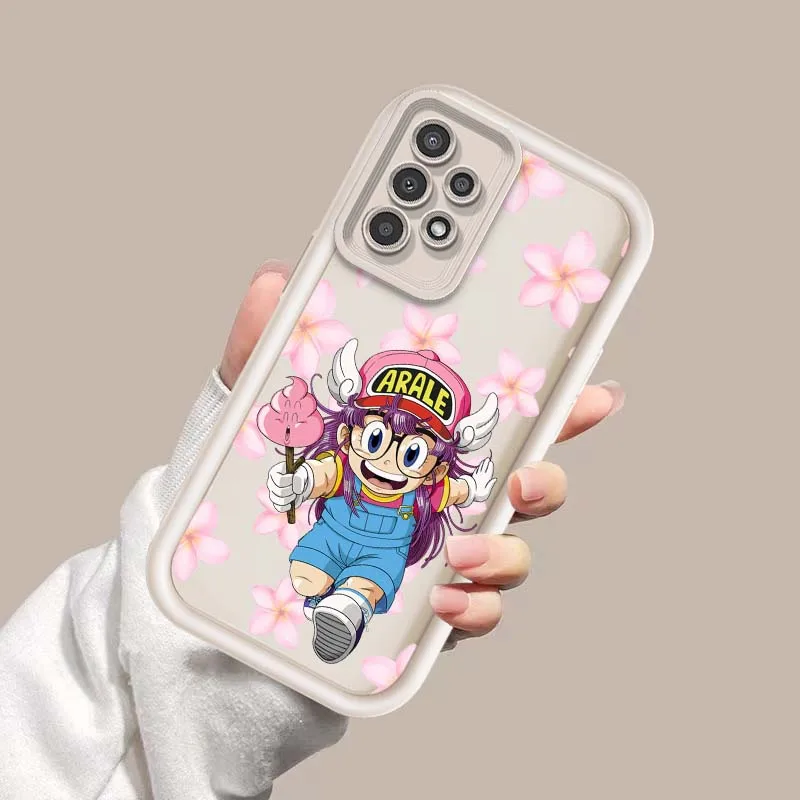 Фото Чехол для телефона Dr. Slump Arale для Samsung Galaxy A73 A72 A71 A56 A55 A35 A25 A54 A53 A52 A51 A32 с рисунком «Лестница для глаз» №3