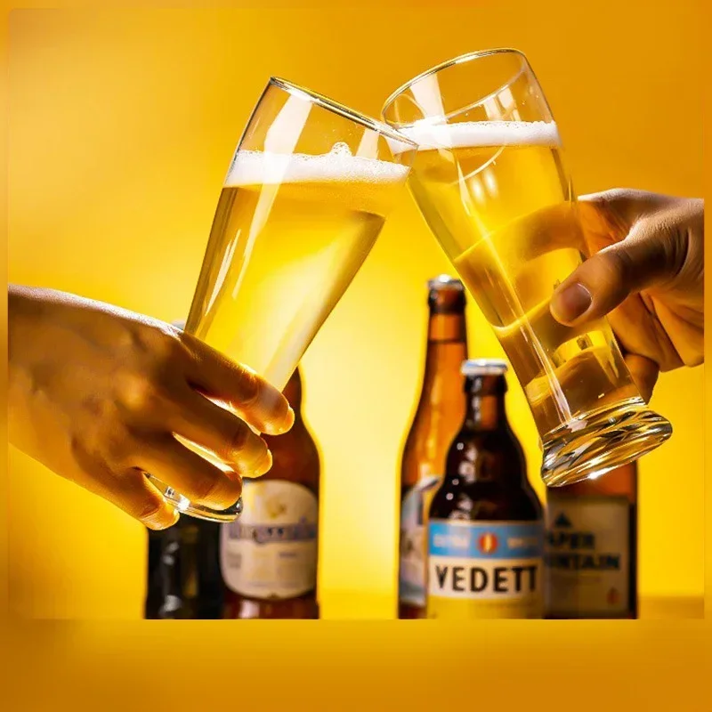 Прозрачная пивная кружка с высокой талией 450 мл