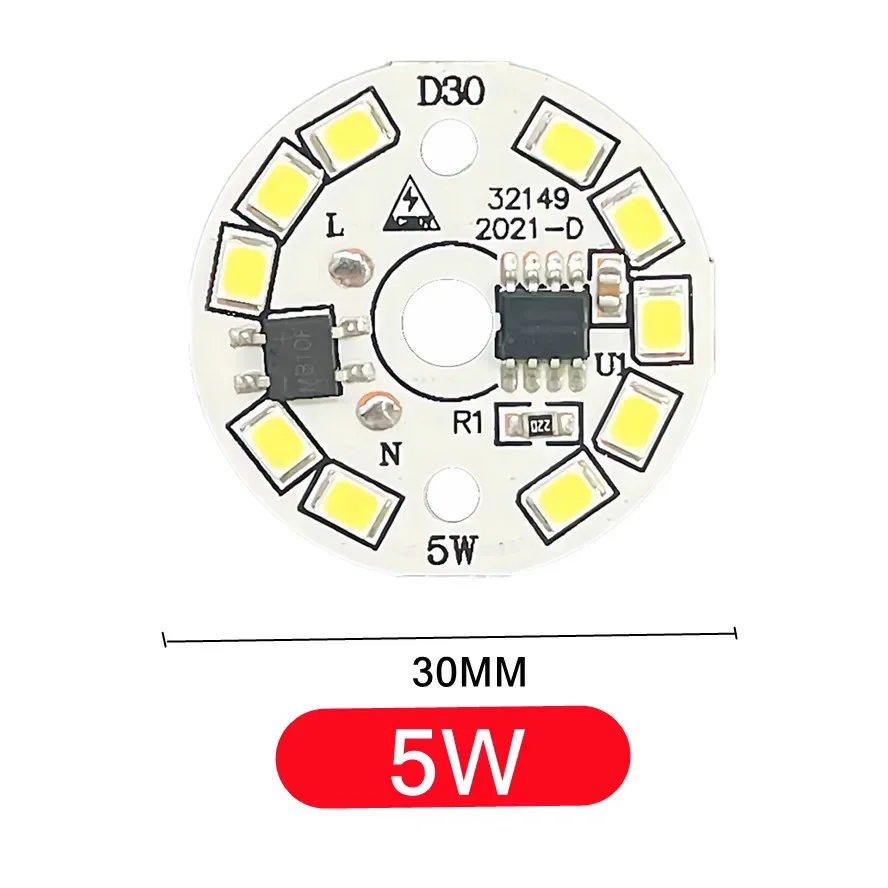 

Светодиодные чипы SMD 2835 10 шт., 3-15 Вт, 220-240 В, холодный/теплый белый