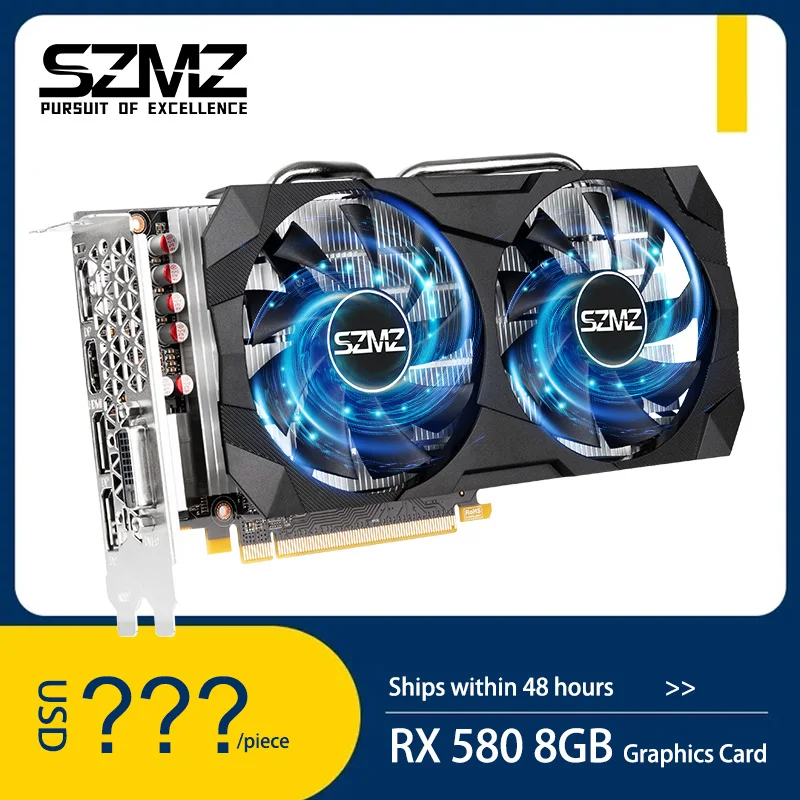 Видеокарта RX 580 8 Гб бит GDDR5 GPU видеокарта для nVIDIA Gefore Games более сильной майнинга AMD