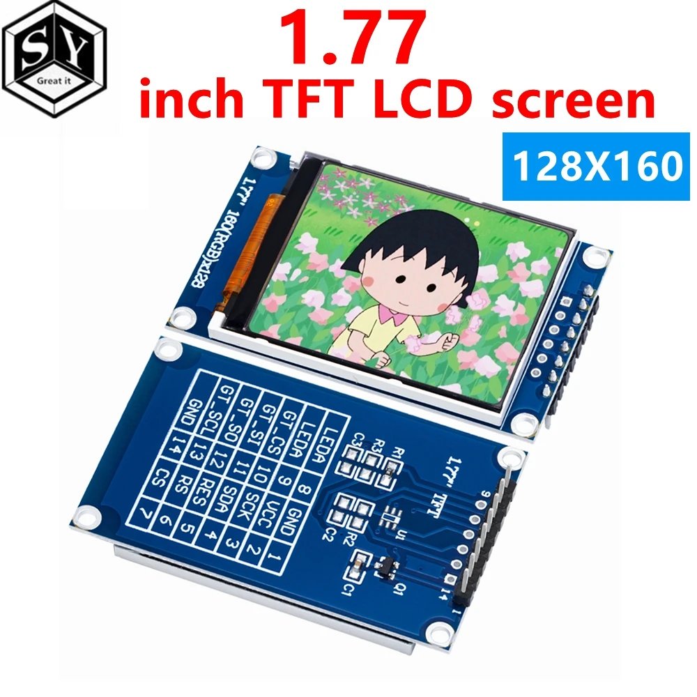 1 шт. 3 5-дюймовый TFT ЖК-экран 77*128 160 TFTSPI цветной экран модуль последовательного