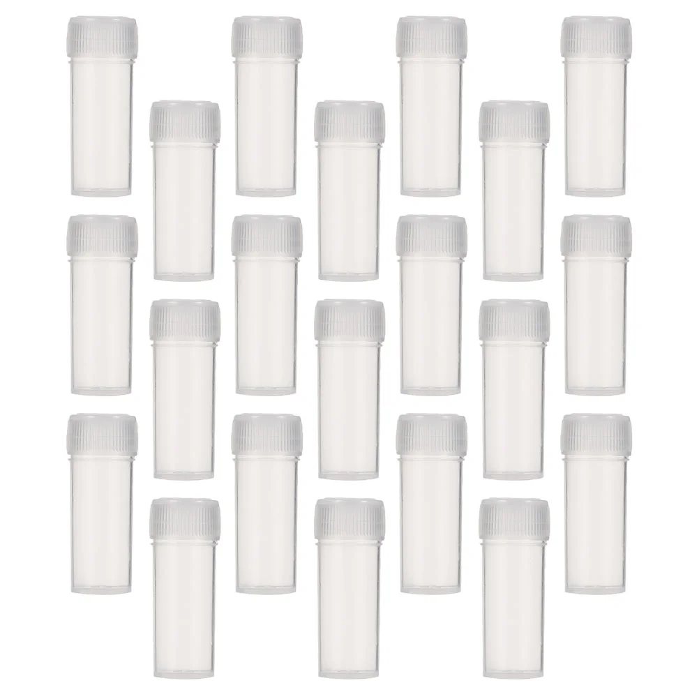 

120pcs Practical Durable Vial Storage Container Sample Containers for Powder Needles Pills