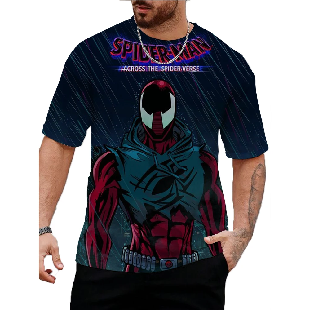 Disney Marvel Spider Man T-shirts Men's Street Summer Fashion Men Women Casual T-shirt Streetwear Aesthetic Hipster Tshirt Top