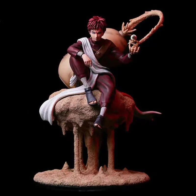 

22cm Anime Uzumaki Naruto Shippuden Gk One Tail Gaara Statue Doll Action Figure Model Boy Toy Ornaments Kid Birthday Xmas Gift
