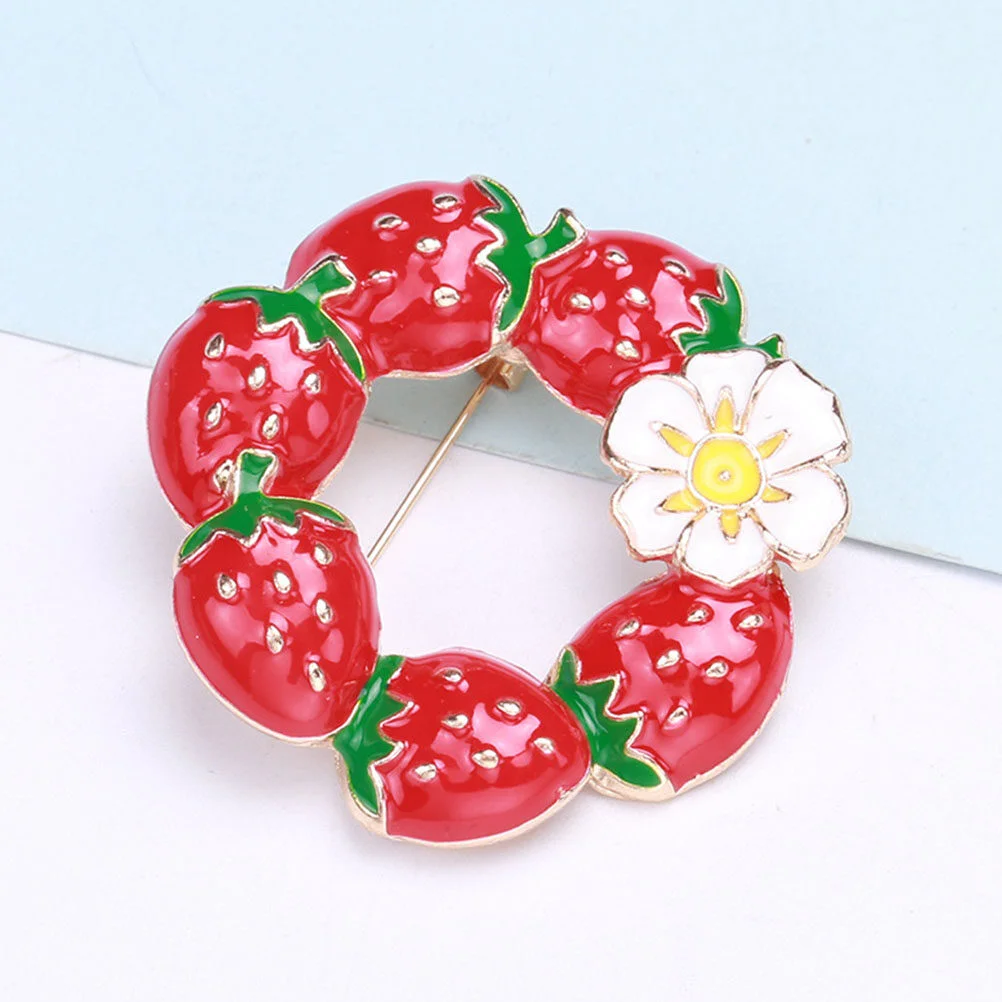 Fashionista Hats Women Fruit Brooch Vegetable Clothing Badge Clothes Costume Hats Alloy Backpack Miss