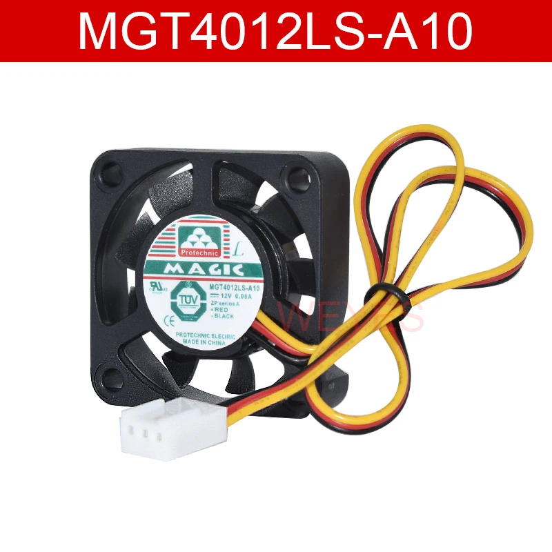 Для Protechnic MGT4012LS-A10 12 в пост. Тока 0,08a 4010 4 см 40 мм 40x40x10 мм 3pin Вентилятор охлаждения