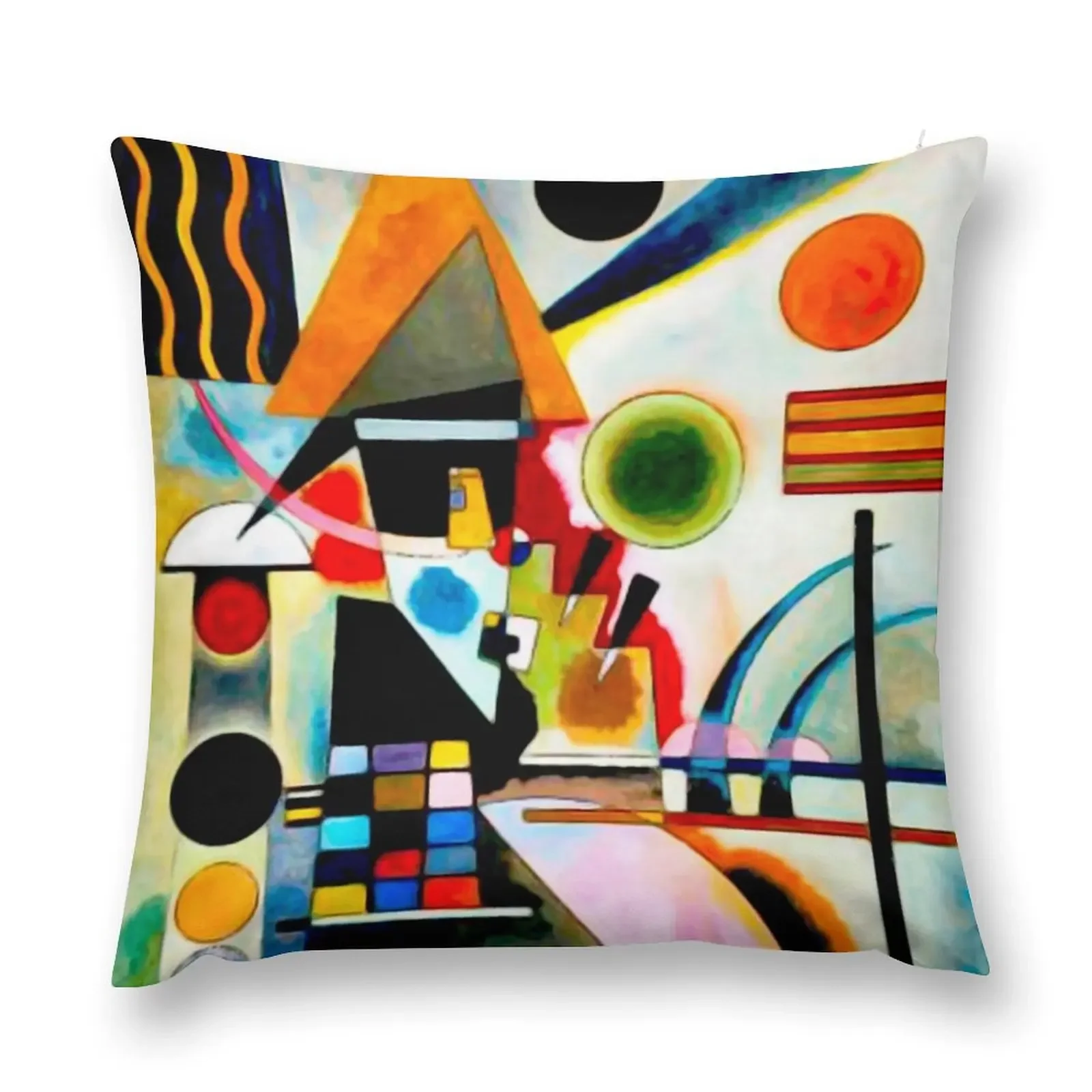 Кандинский - качающаяся декоративная подушка рождественская для дома клетчатая