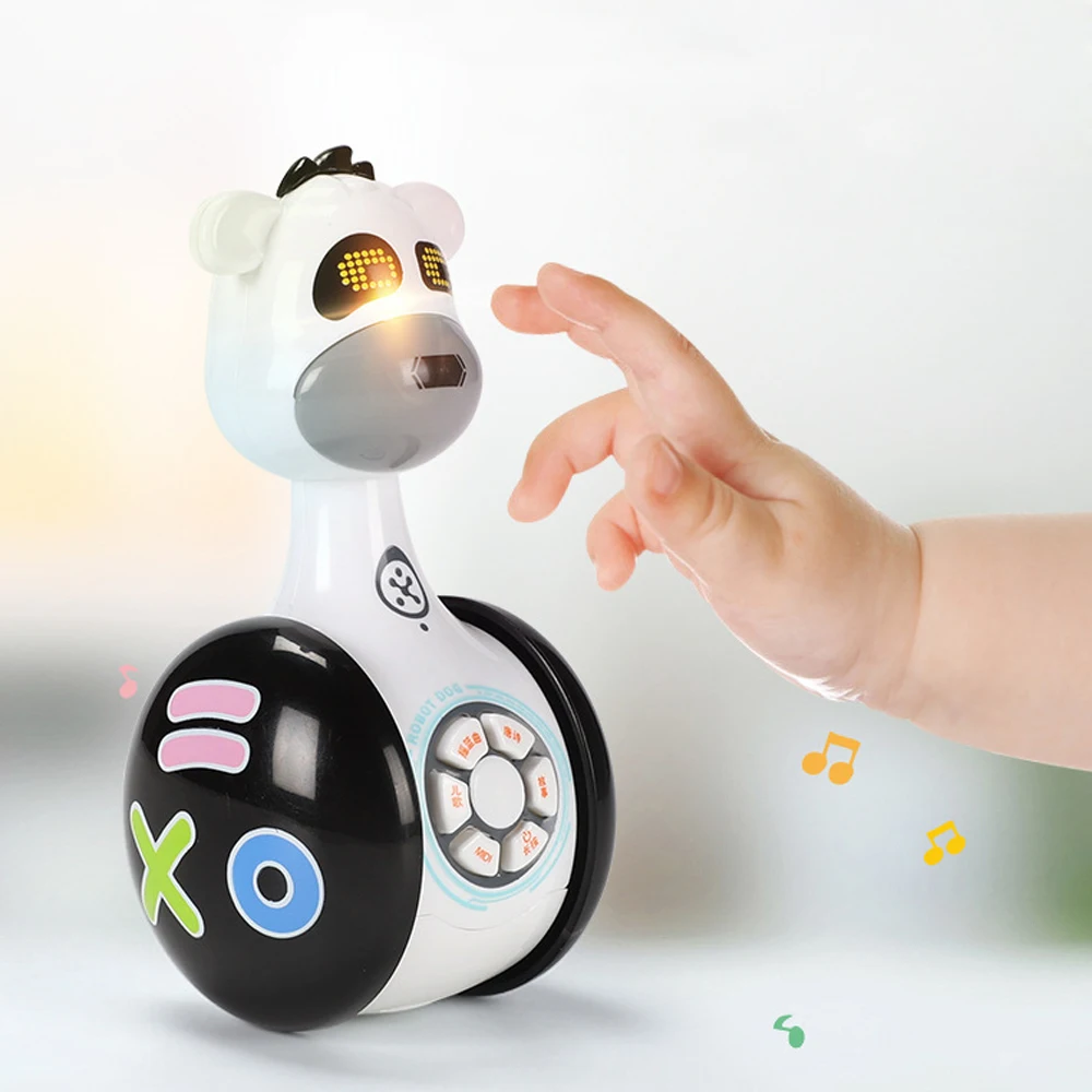 

Creative Intelligent Cute Animal Shape Slideable Tumbler Story Telling Machine Kids Interactive Sing Toy for kids
