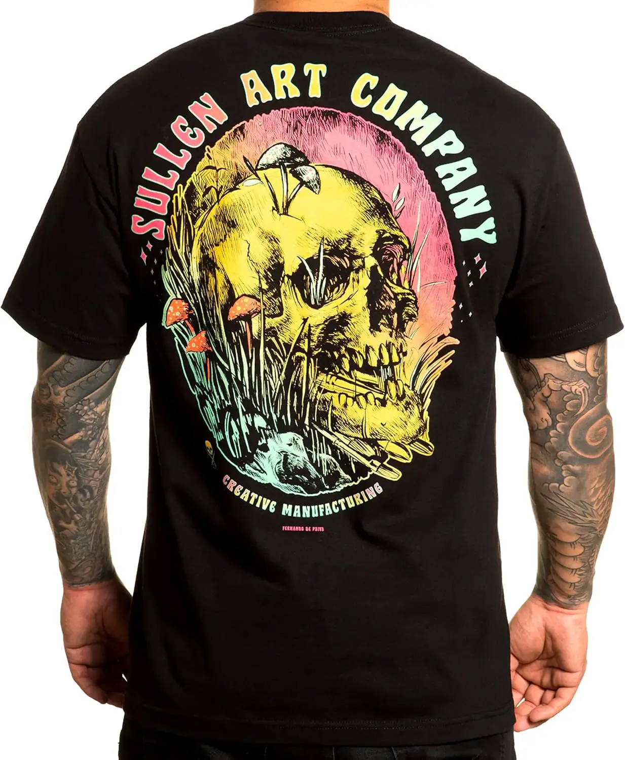 Sullen Мужская сумасшедшая творческая татуировка стиль жизни графическое