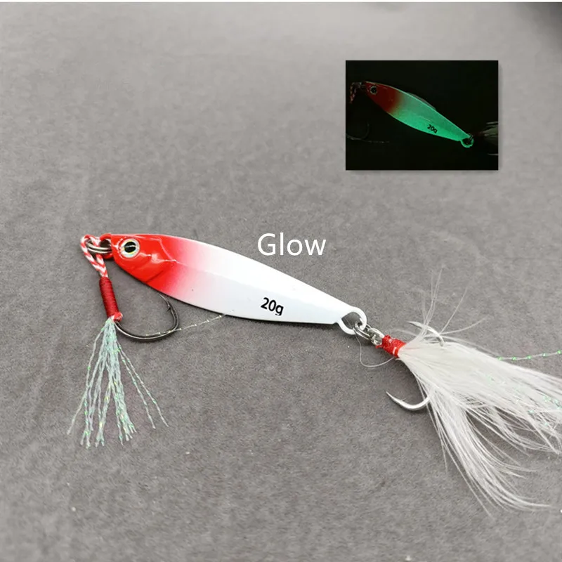 

Ufishing 15g/5.5cm 20g/6.5cm 30g/7cm 40g/8cm Shore Cast Metal Jig Bait 1Pcs/Lot Slow Jigging Fishing Lure