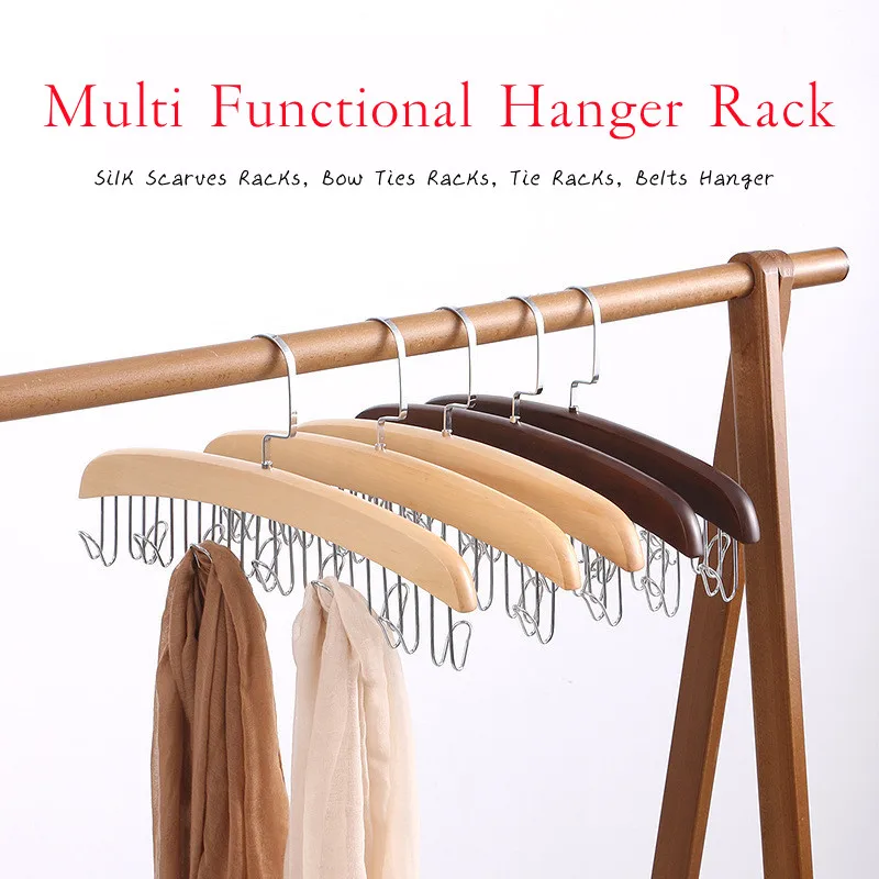 

8/12 крючков, Многофункциональная вешалка для галстуков и ремней, вешалка для шкафа, Вешалка-органайзер, держатель, деревянная вешалка для шкафа, артефакты