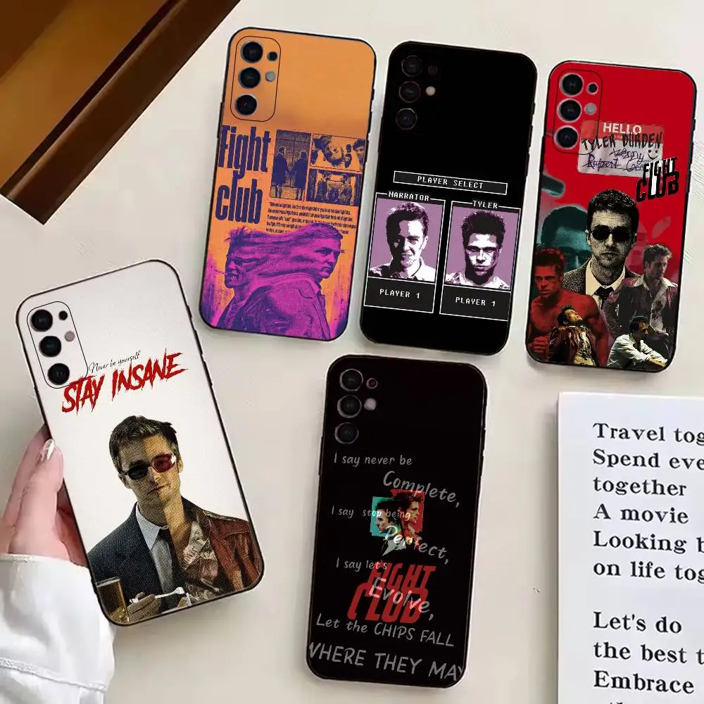 Фото Популярный чехол для телефона «Бойцовский клуб» для Samsung S25, S24, S21, S22, S23, S30, Ultra, S20, Plus, FE, мягкий силиконовый черный чехол №1