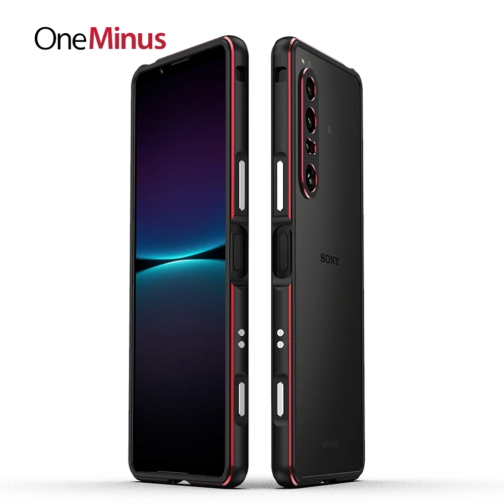 

For Sony Xperia 1 IV Case 10 Pro-I 5 IV Aluminum Metal Bumper Frame Slim Cover Skin Protective Funda + Carmera Lens Protector