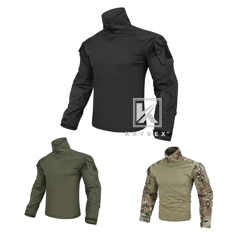 

KRYDEX G3 Battlefield Assault Tops W/ Elbow Pads For Shooting Hunting Military CP Style Tactical BDU Combat Shirts
