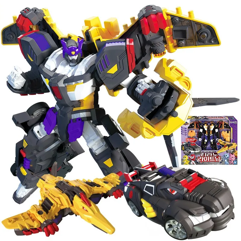 

High Quality Mini Force 2 Super Gino Power Transformation Robot Toys Action Figures Mini Force X Deformation Dinosaur Car Toy