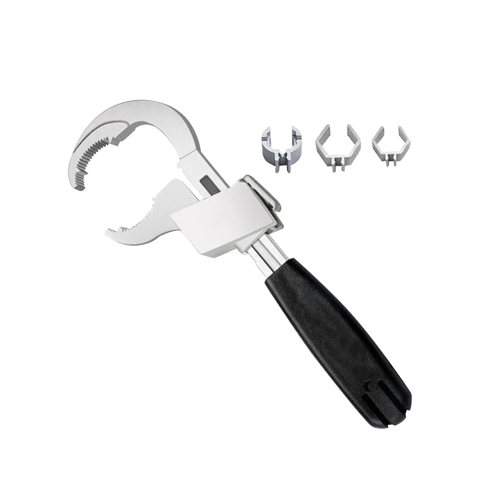 

Bathroom Wrench Adjustable Double Ended Wrench Large Opening 3.15 inch for Different Types of Sink Pipe Fittings Universal