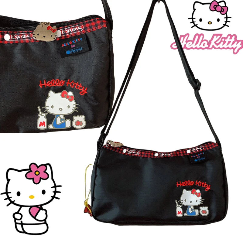 New Kawaii Hello Kitty Waterproof Shoulder Bag Anime Cartoon Snoop yBrown Bear Handbag Sanrio Plush Travel Storage Bag Girl Gift