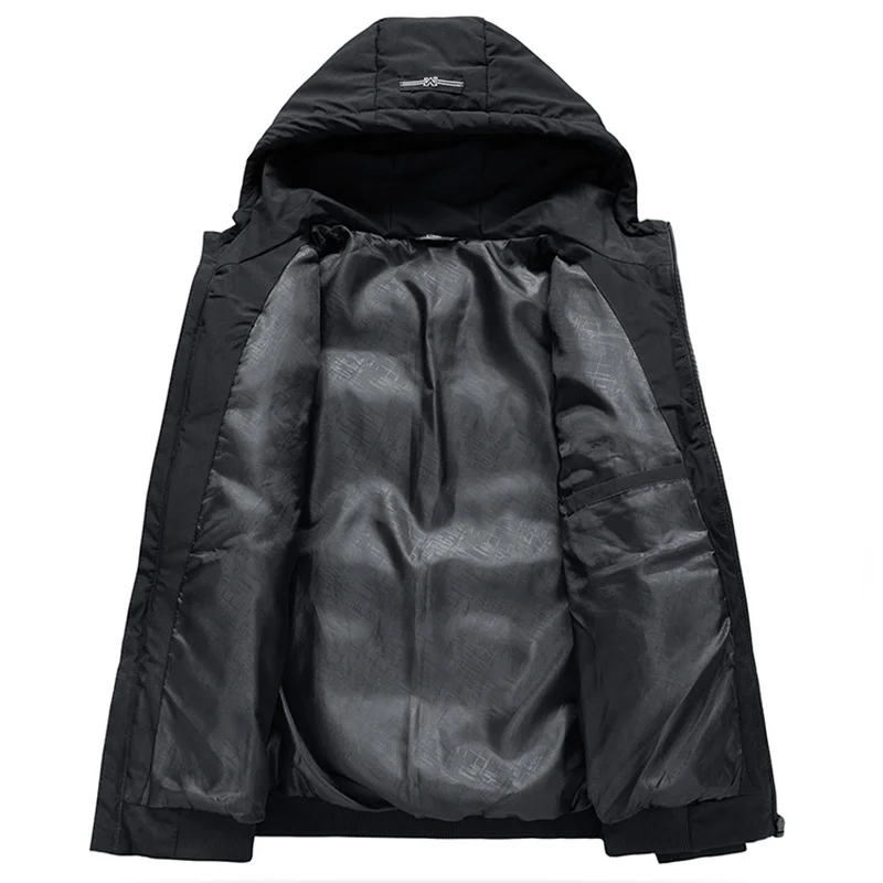 Парка мужская зимняя с капюшоном х/б размеры до 4XL