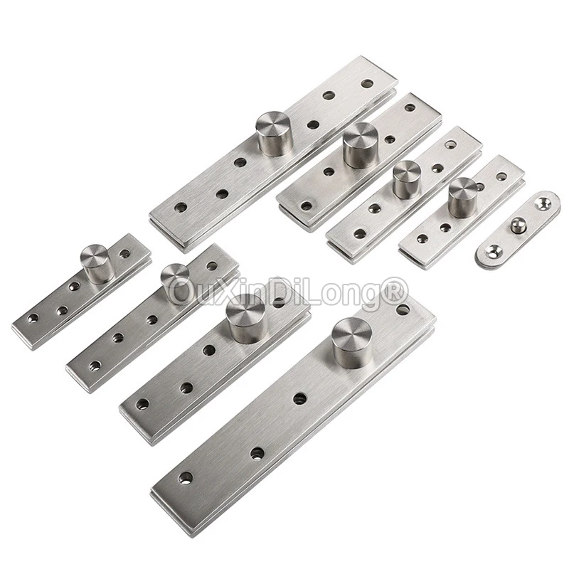 

4PCS Stainless Steel Hidden Door Pivot Hinges 270/360Degree Rotation Concealing Hinges Door Pivot Hinges Up Down Shaft GF1253