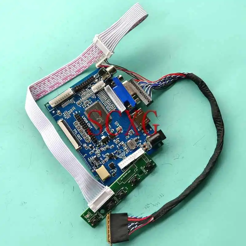 Драйвер для ЖК-экрана ноутбука LTN156AT26 LTN156AT27, плата контроллера, совместимая с HDMI, 40-контактный LVDS Комплект «сделай сам» AV VGA 15,6 "1366*768