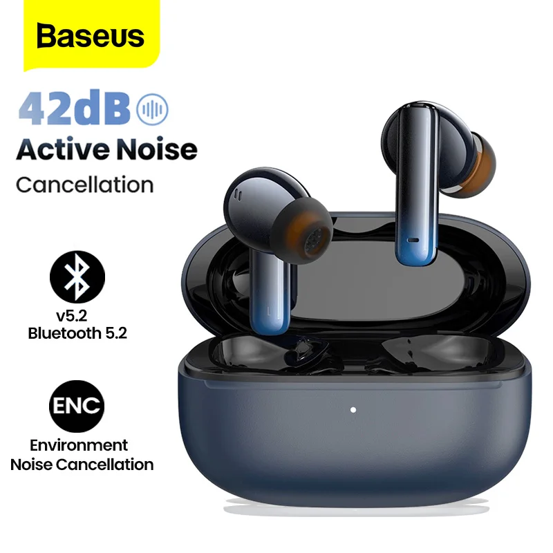 

Baseus Storm 1 TWS Wireless Headphones Bluetooth Headphones ANC Active ENC Noise Cancelling HIFI Earbuds For IPhone 13 Xiaomi