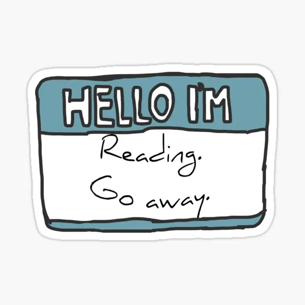 

o I Am Reading 5PCS Stickers for Cartoon Living Room Bumper Anime Stickers Background Kid Home Cute Art Laptop Decor